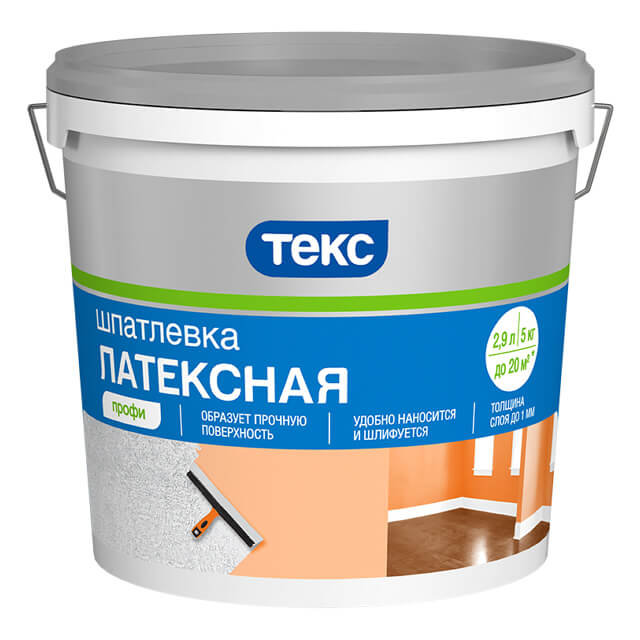 Шпатлевка финишная ПРОФИ ТЕКС 16кг