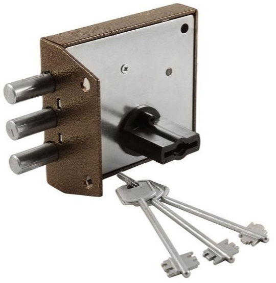 Замок накладной Зенит ЗН4-1 бронза Зенит - детальное фото