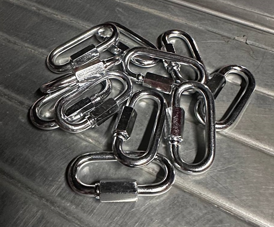 Карабин винтовой гальванизированный М 12 00000004054 - детальное фото товара