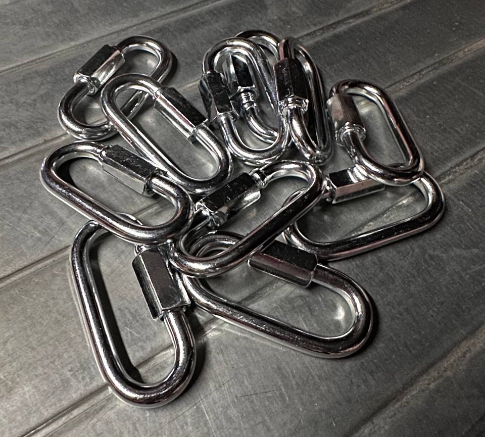 Карабин винтовой гальванизированный М 12 00000004054 - детальное фото товара