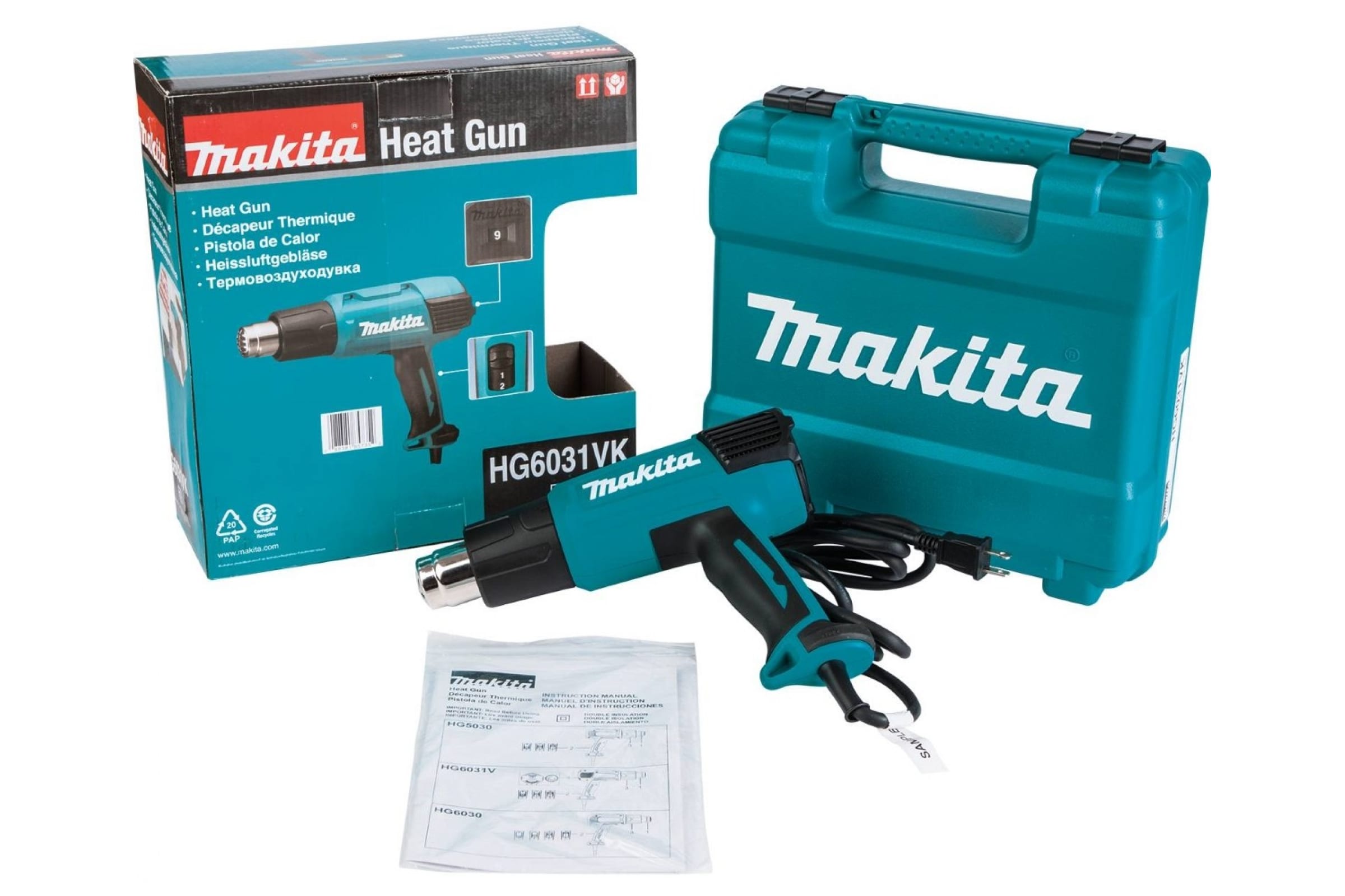 Строительный фен Фен строительный Makita HG6031VK Makita HG6031VK - фото, характеристики